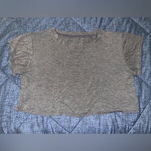 Bombshell Sportswear Freedom Tee in Heather Gray